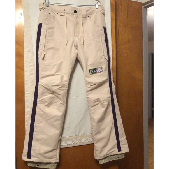 ANALOG SKI PANTS WITH ZIP OPENING AT THE ANKLE SZ L - Picture 3 of 10
